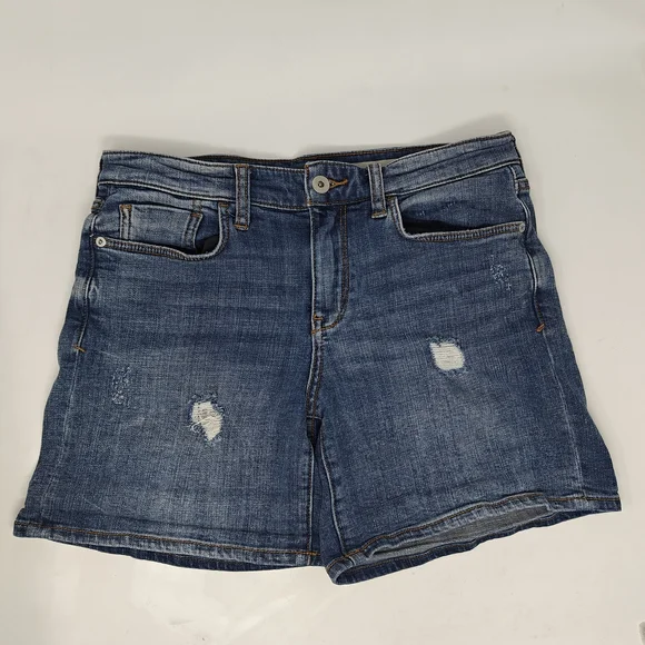Anthropologie Pilcro and the Letterpress Slim Boyfriend Denim Shorts Size 27 - Picture 3 of 11